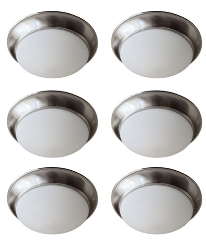 Brushed nickel 13watt 6pack